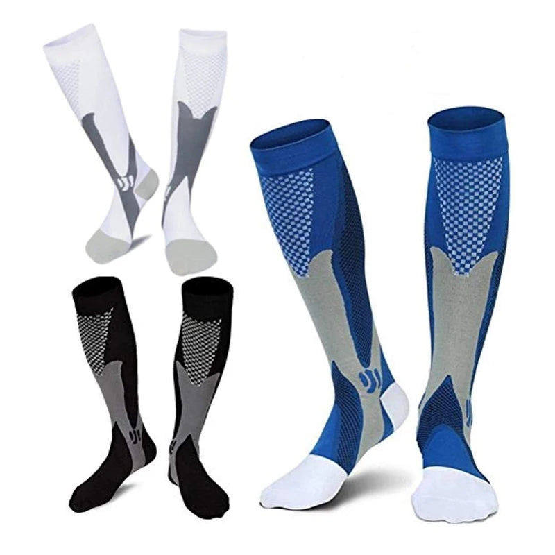 Over the calf 20 to 30 mmHg compression socks