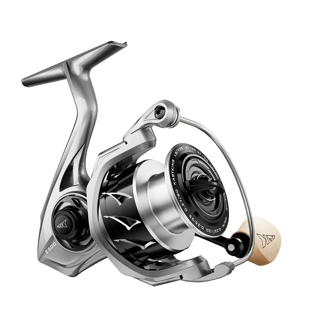 Water-Resistant Spinning Reel 8kg Drag 198g 6.2:1 Lightweight Power