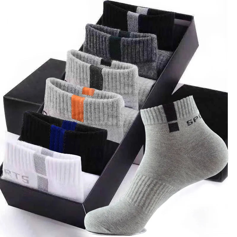 5 Pairs Mesh Sport Socks – Breathable Summer Ankle Fit