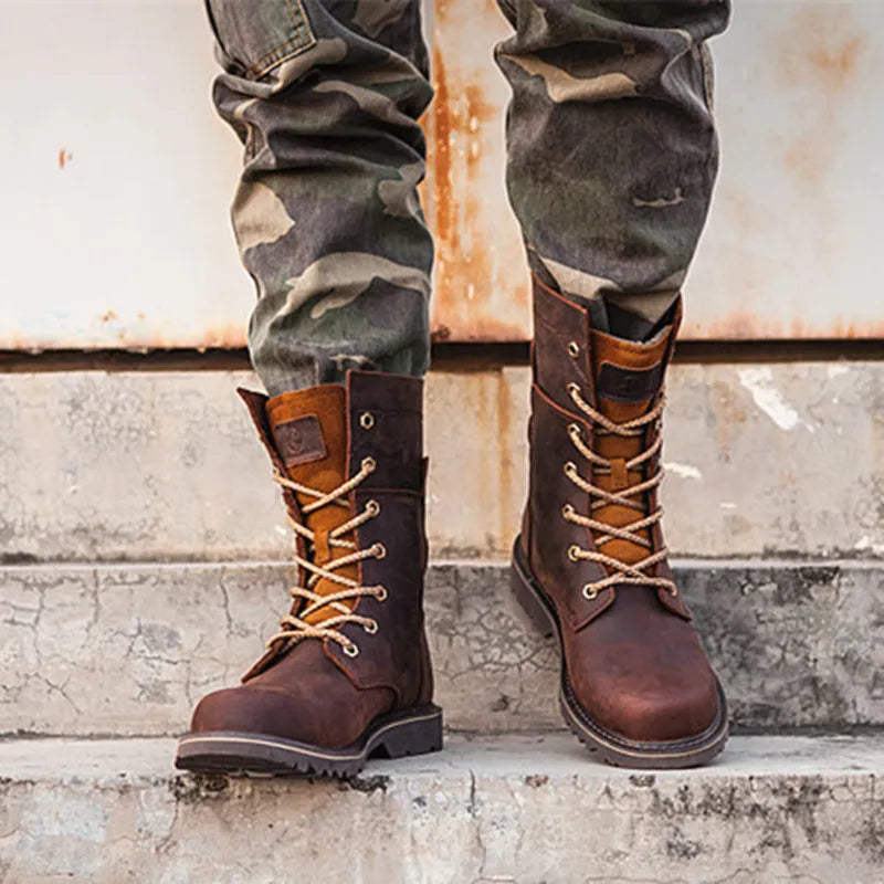 All-Terrain Leather Hiking Boots – Cold-Weather Ready