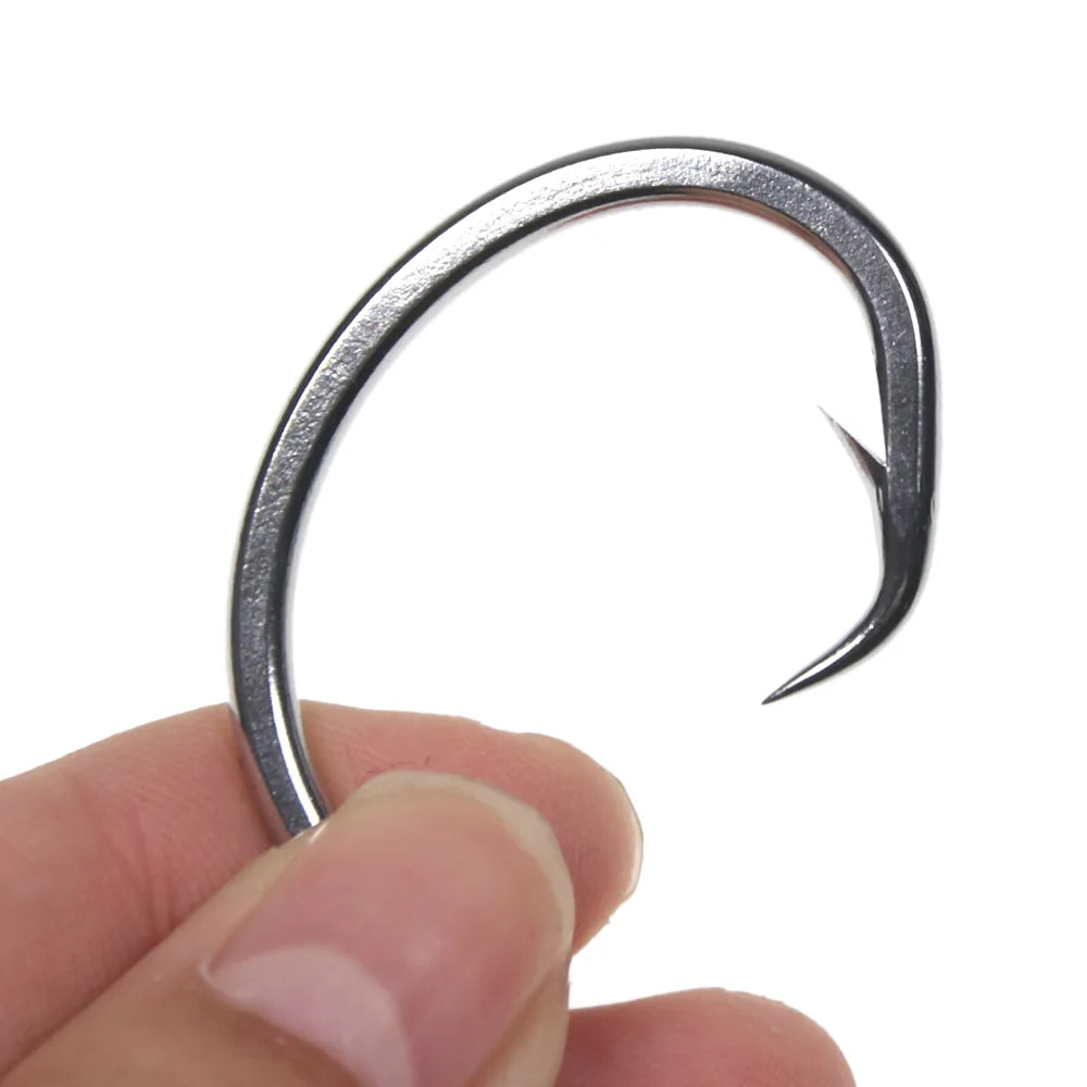 ICERIO Stainless Steel Saltwater Circle Hooks 6/0–16/0 for Tuna, Shark & Sea Trout