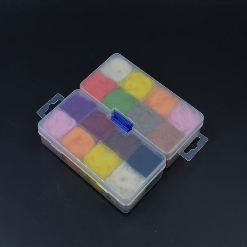 8-Colour Wool Dubbing Box for Fly Tying Crabs & Mayflies