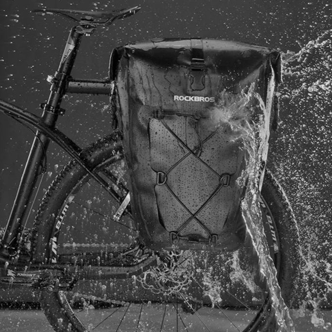 27L Waterproof Bike Pannier Bag for Rear Rack Storage