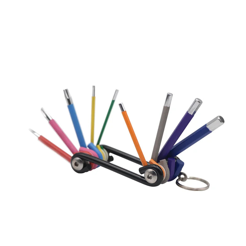 Portable Bike Hex Wrench and Torx Multi-Tool Set for MTB Use