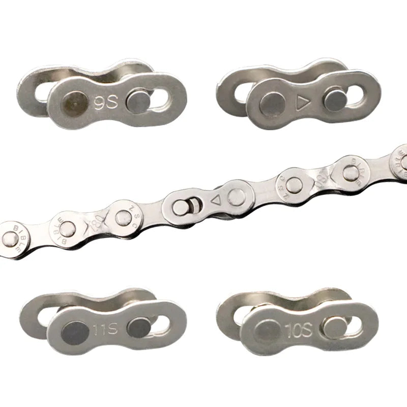 5 Pairs Quick-Release Chain Links for 6–12 Speed Bicycles