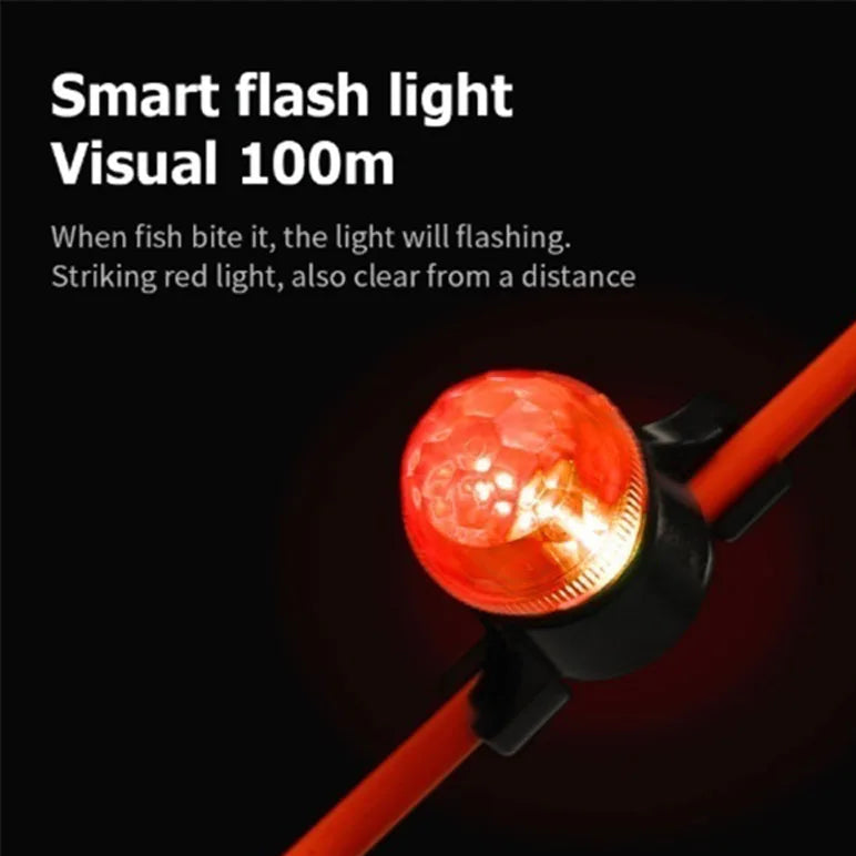 LED Rod Tip Bite Alarm – Waterproof Night Fishing Indicator