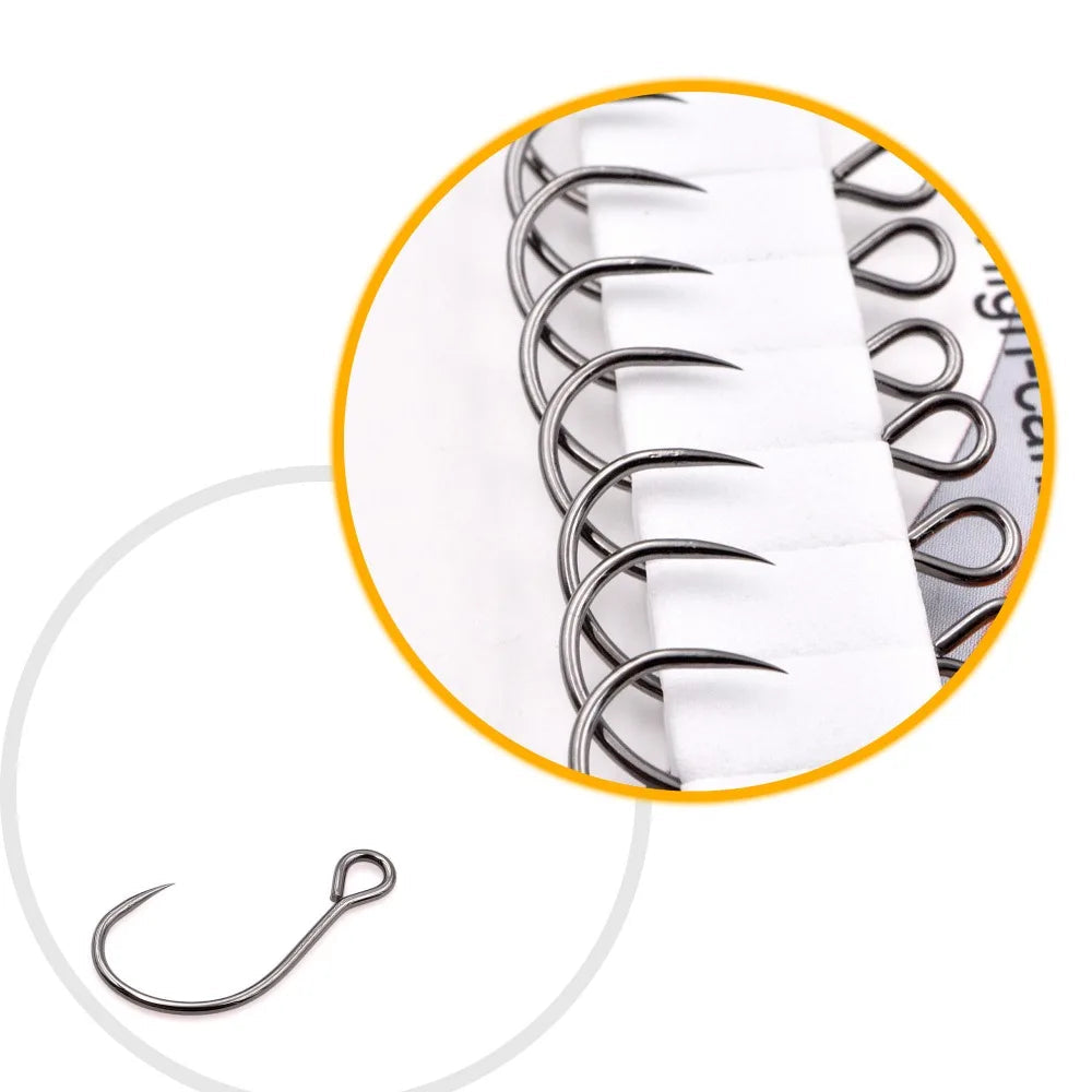 10PCS Barbless Big Ring Hooks for Mini Crankbaits & Minnows