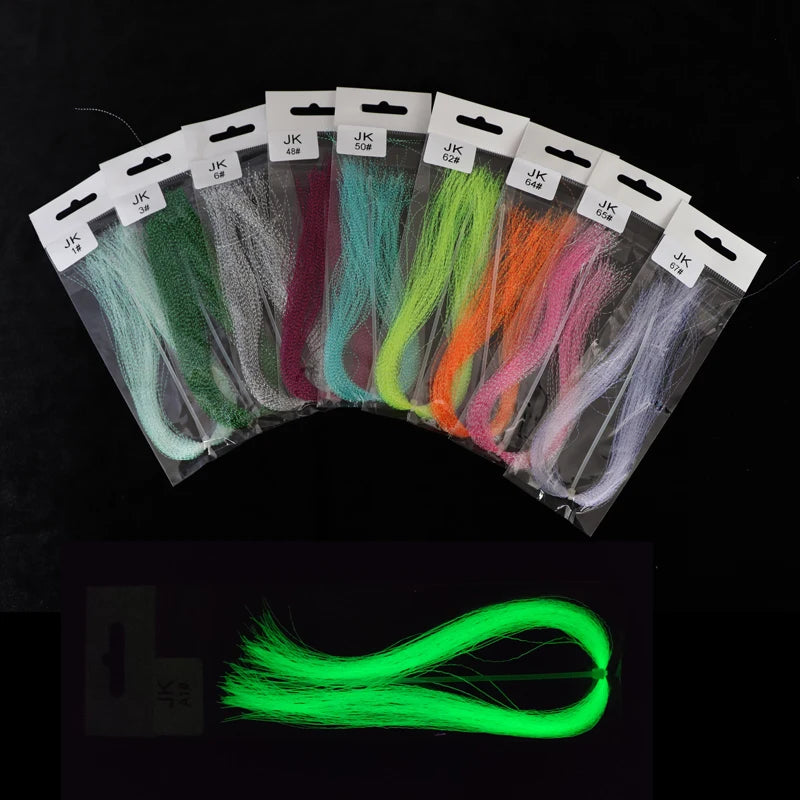 Glow UV Holographic Tinsel for Jig & Fly Tying