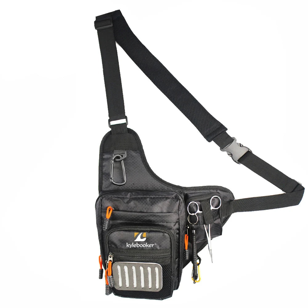 Canvas Fly Fishing Satchel – Multi-Pocket Gear Shoulder Bag