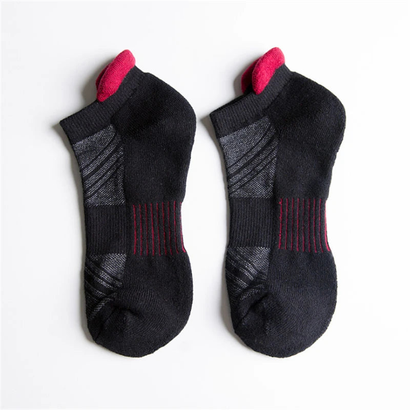 MODA SOCMARK Men's Minimalist Ankle Compression Socks – Breathable Cotton Sport Socks