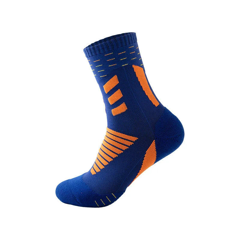 Thick Cotton Sports Socks – Breathable Cushioned Fit for Men