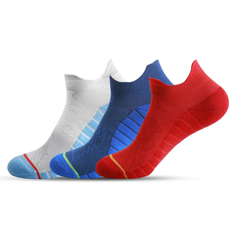 Breathable Cotton Running Socks – Low-Cut Sport Fit for Adults