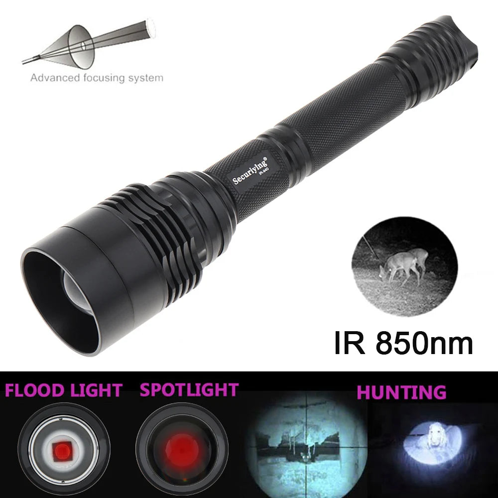 850nm Infrared Flashlight – 10W Zoomable IR Tactical Torch