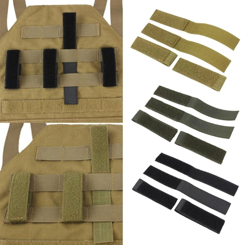 4PCS MOLLE Patch Strip Adapters for Vests and Backpacks