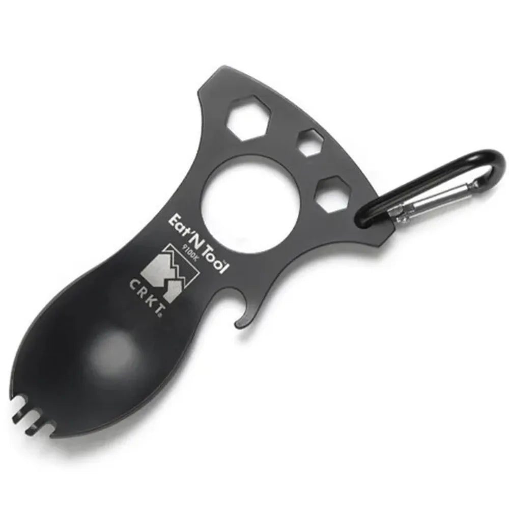 Stainless Steel EDC Spork – Fork, Spoon, Opener & Wrenches