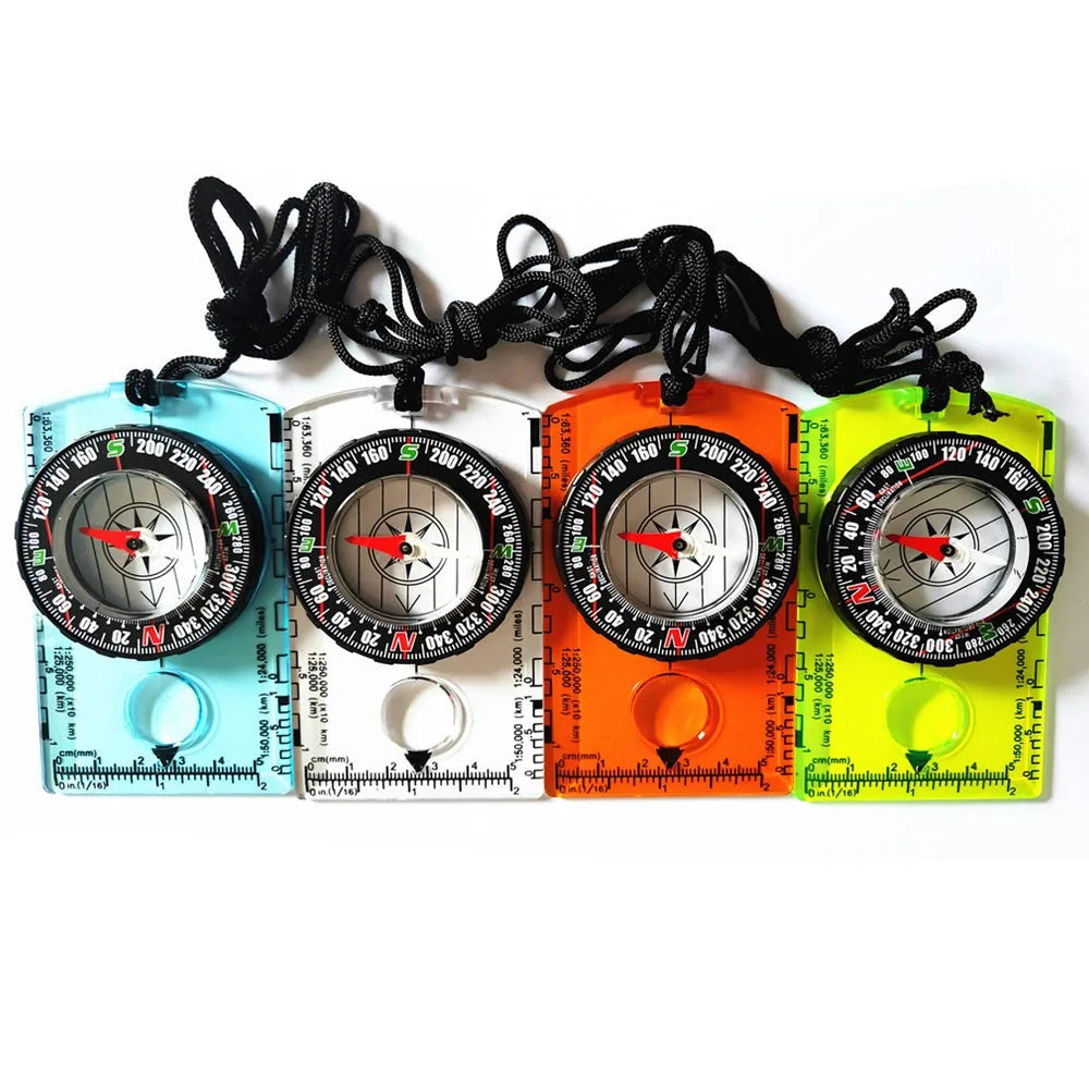 Waterproof Orienteering Compass Baseplate Map Reader for Hiking and Hunting
