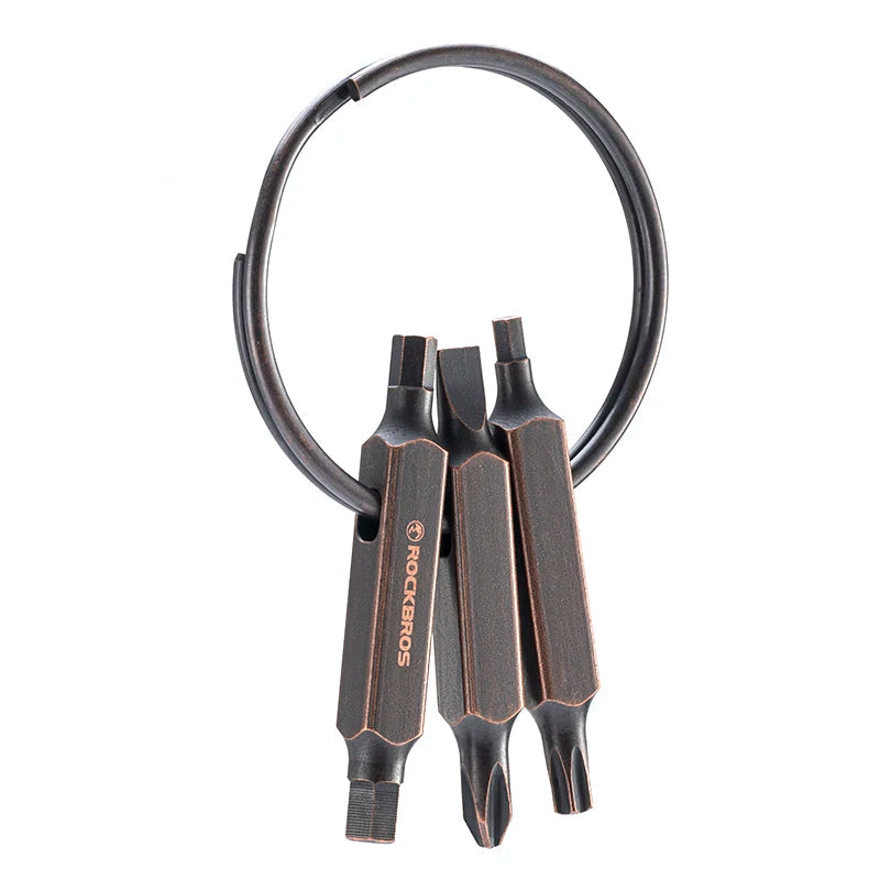Portable Bike Keyring Multi-Tool with 6 Repair Functions