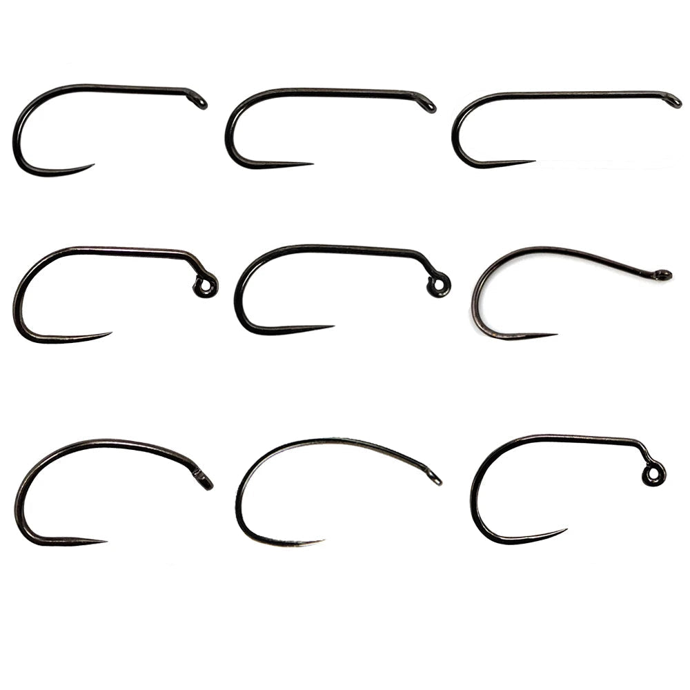 50PCS Barbless Fly Hooks for Dry, Wet & Nymph Flies