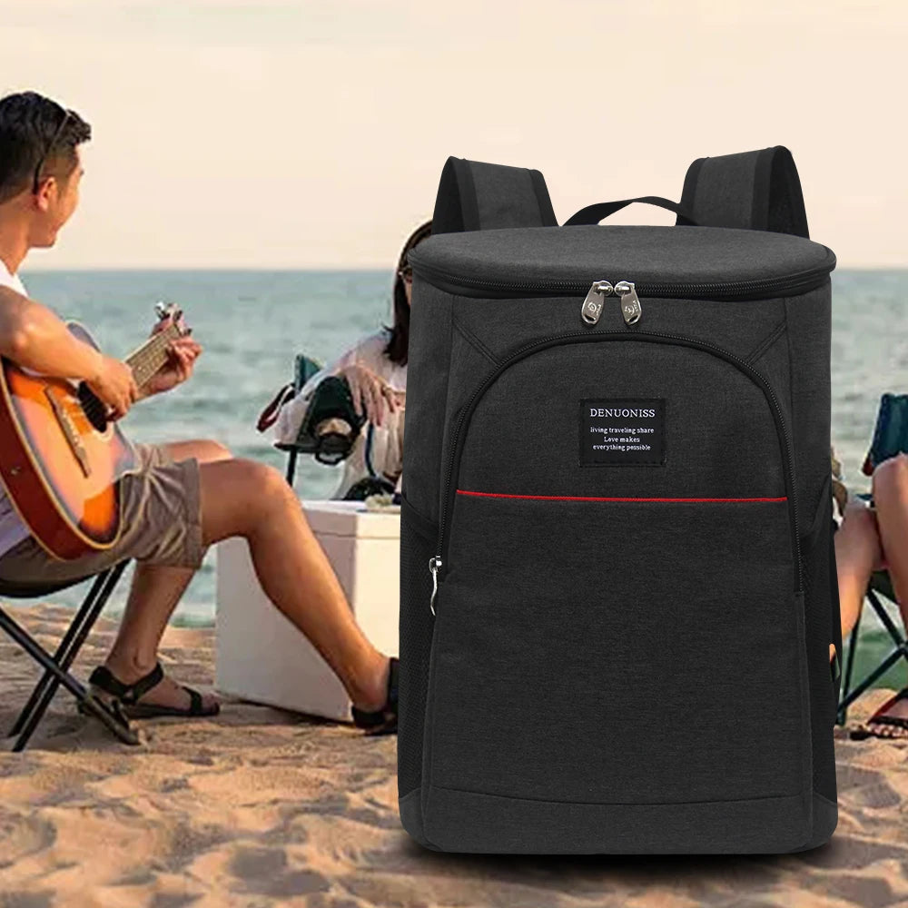20L Insulated Cooler Backpack with Bottle Opener & Storage
