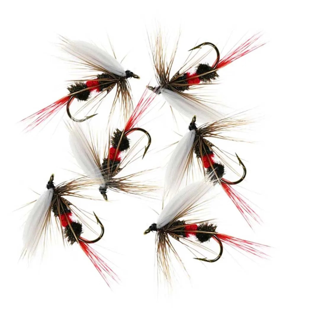 6PCS Fly Fishing Lure Set – Mixed Insect Flies for Trout
