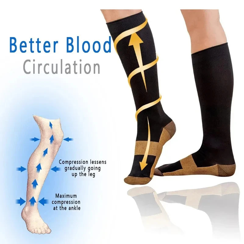 Compression Stockings – 20–30mmHg Support for Recovery