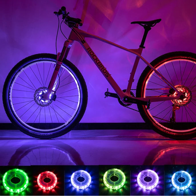 Smart RGB Bicycle Wheel Light with Vibration Sensor – USB