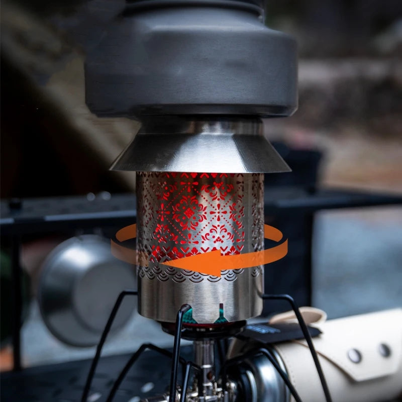 Stainless Steel Mini Heating Cover – Camping Stove Warmer