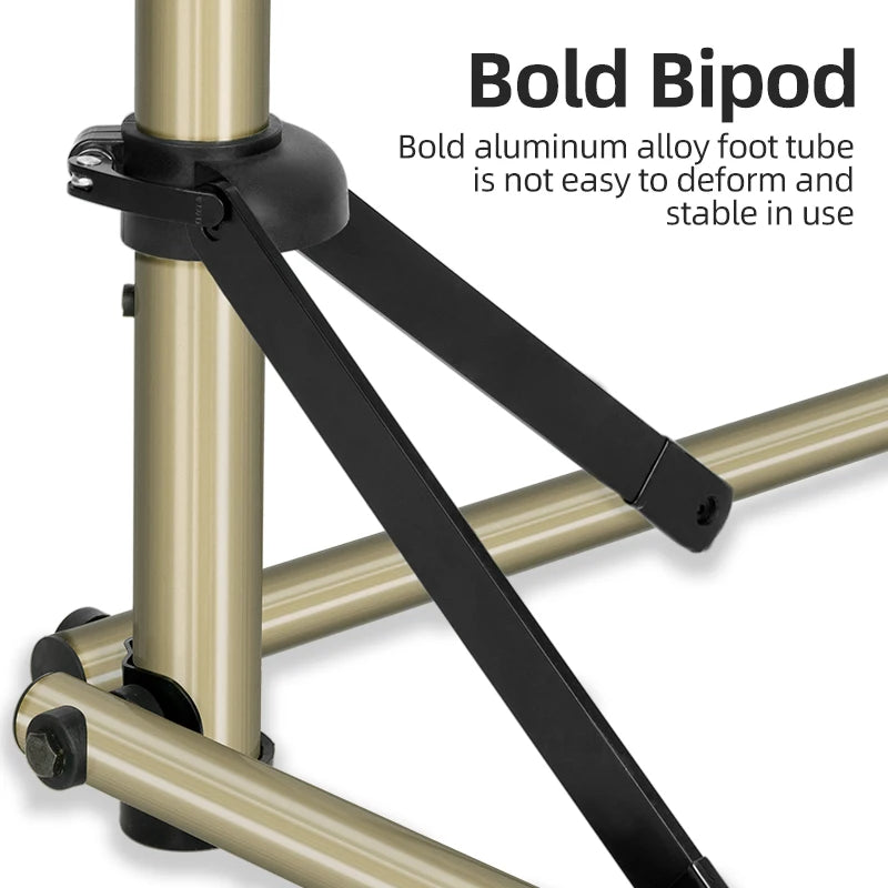 Foldable Bike Repair Stand with Tray and Height Adjustment