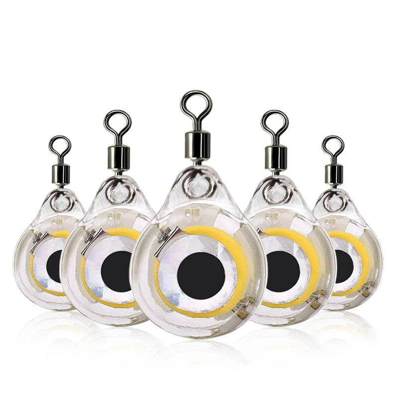 Mini Eye-Shaped LED Lure Light for Salt and Freshwater Use