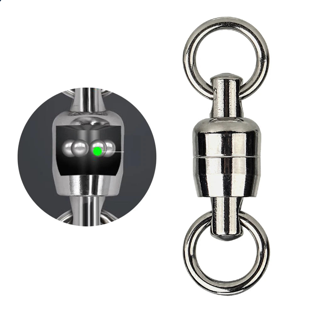 10/20/30pcs Stainless Steel Ball Bearing Swivels – Offshore Fishing Connectors
