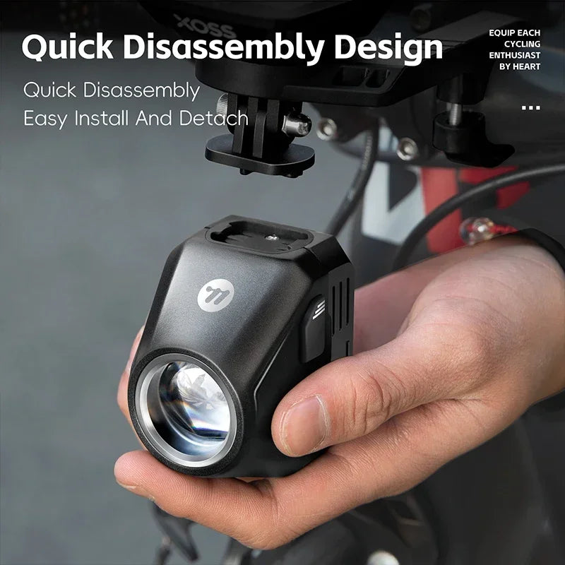 1600 Lumen Bike Headlight with Wireless Remote and Lock Mode
