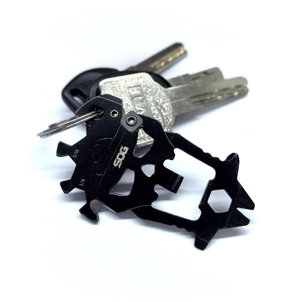 Skull Keychain EDC Tool – Opener, Wrenches & Screwdrivers