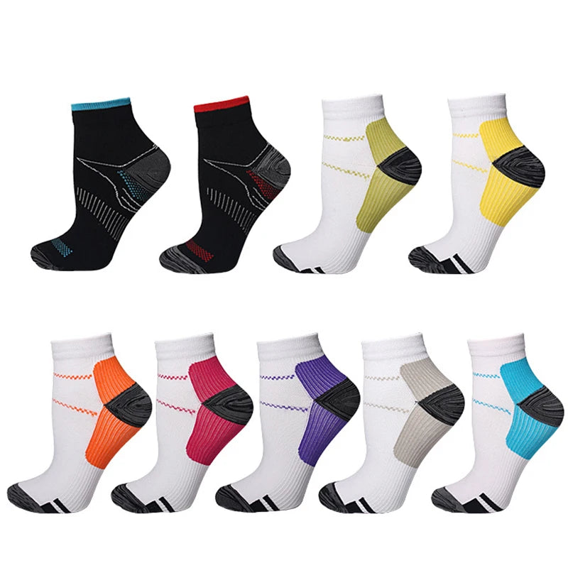 Compression Ankle Socks – Low-Cut Sports & Travel Support