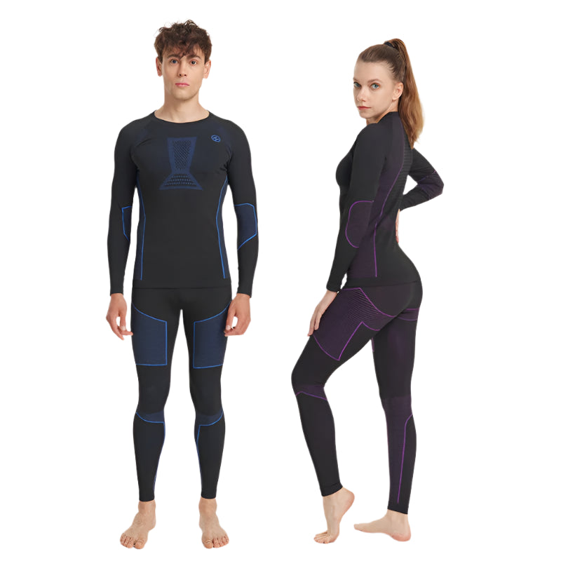 KUFUN Thermal Ski Base Layer Set – Quick Drying Underwear for Fishing & Winter Sports