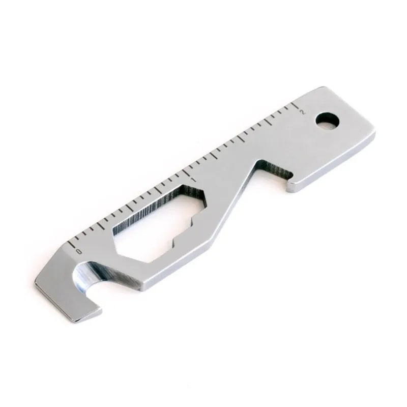 10-in-1 EDC Pocket Survival Tool Multi-Tool Keychain for Hiking and Camping