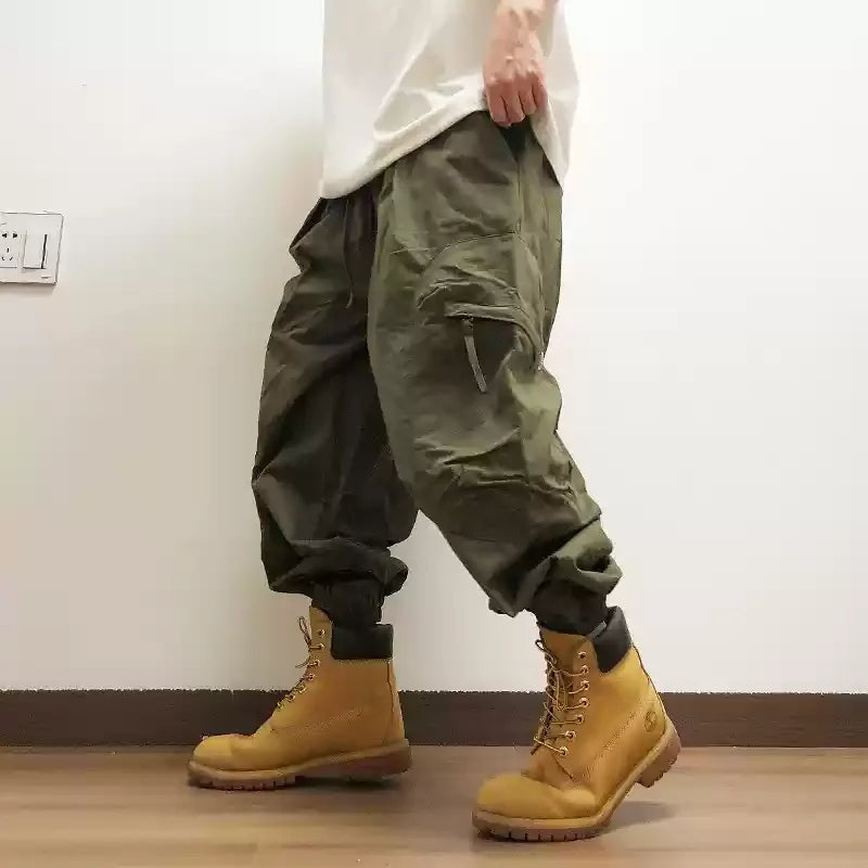 BIRD MOUNTAIN Tactical Loose Cargo Pants – Men’s Streetwear Baggy Work Joggers