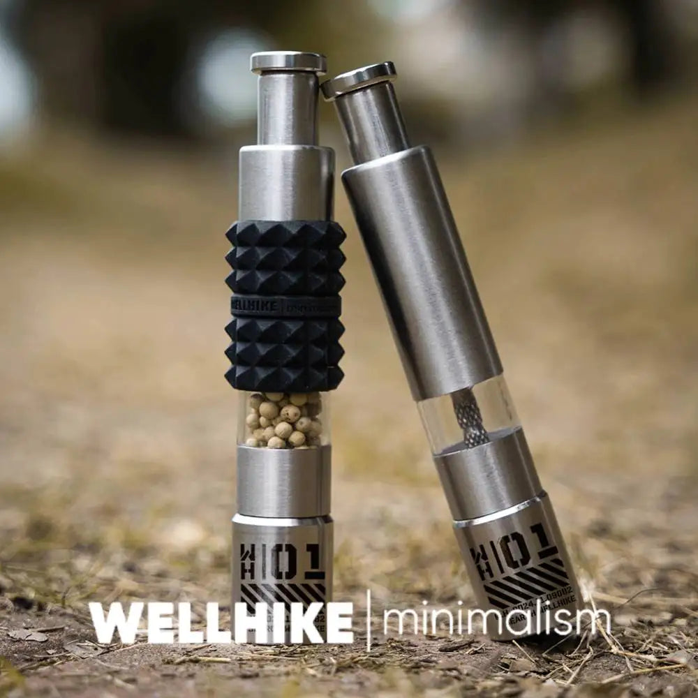 Manual Stainless Steel Pepper Mill – Camping Spice Grinder