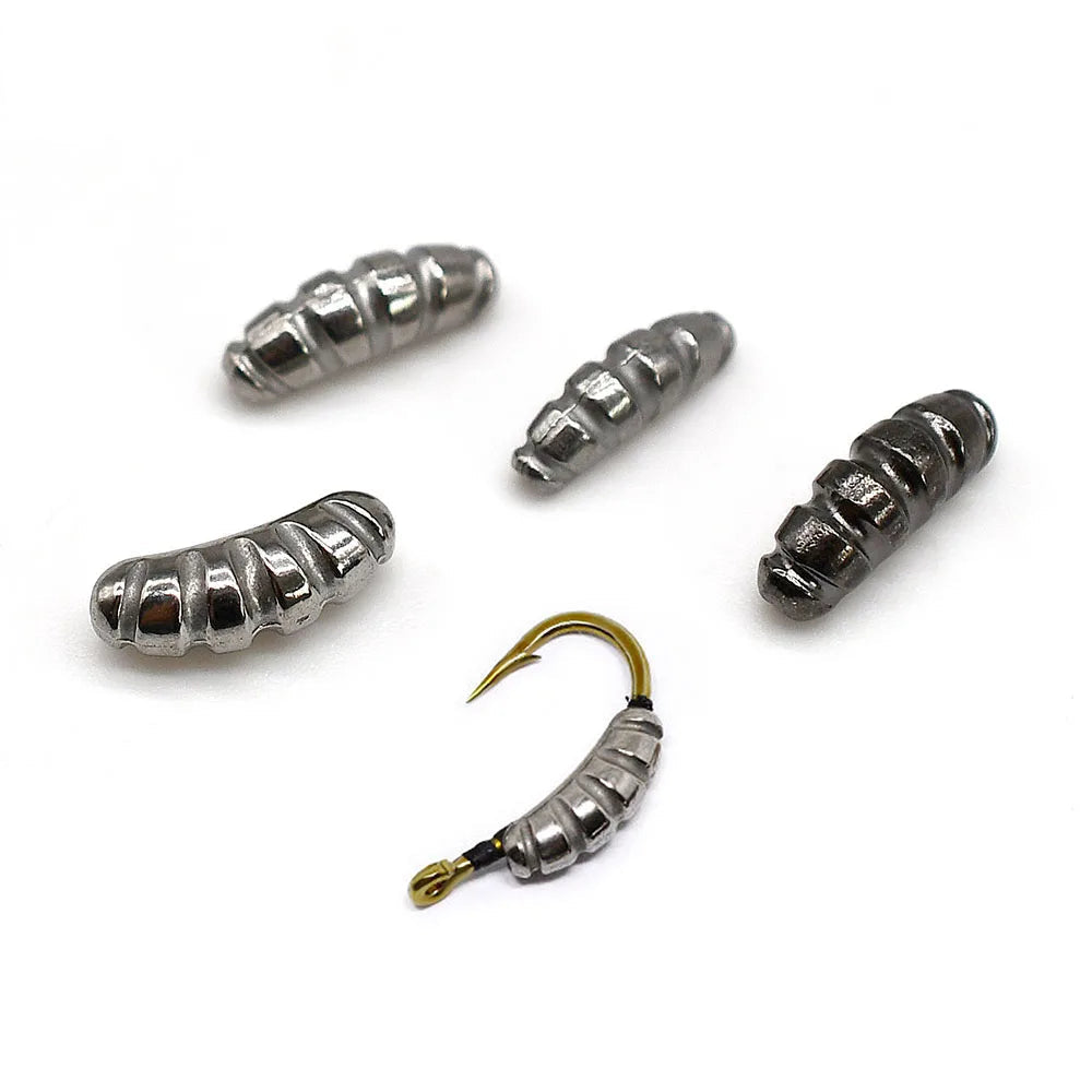 Heavy Tungsten Nymph Bodies 10PCS – Ribbed Fly Tying Weights