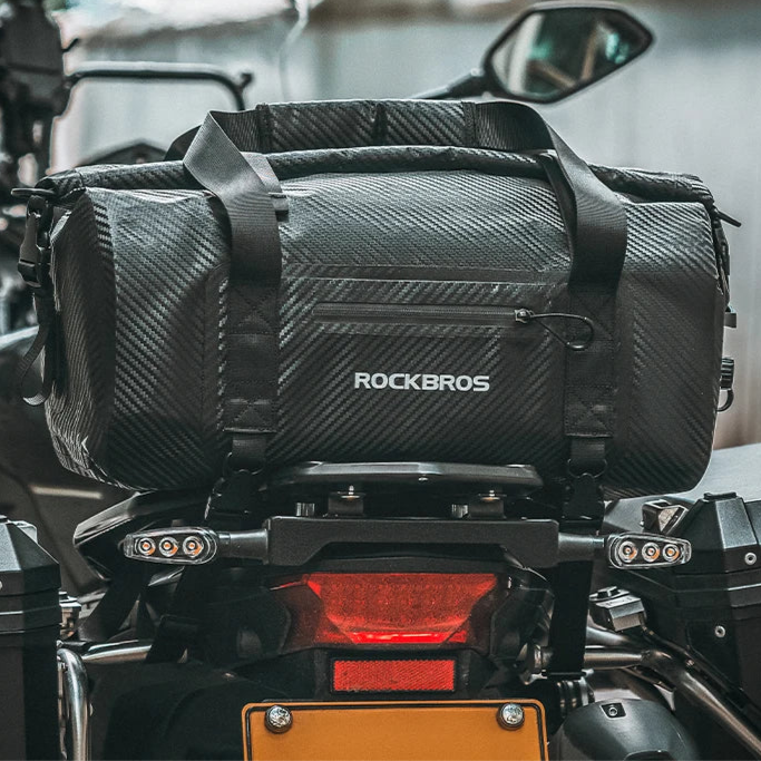Waterproof Motorcycle Tail Bag 20L–60L with Multi Carry Options