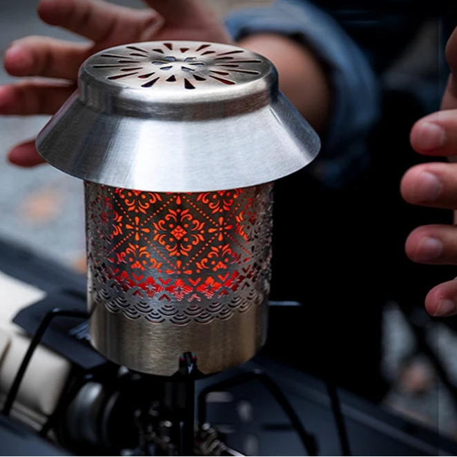Stainless Steel Mini Heating Cover – Camping Stove Warmer