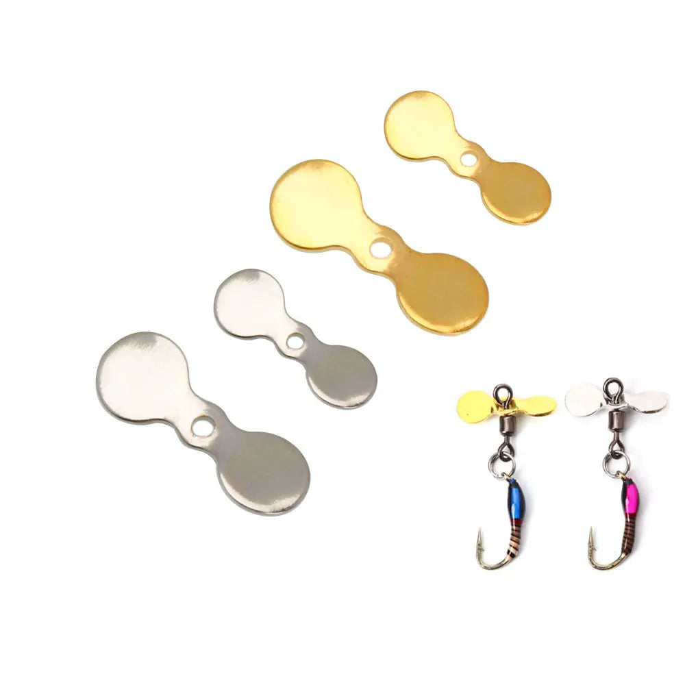 Turbo Spinner Blades – 20PCS Gold/Silver DIY Lure Parts