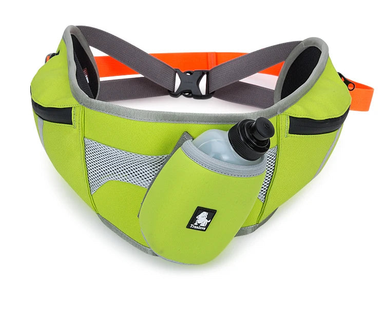 Hands-Free Dog Walking Belt with Water Bottle Holder