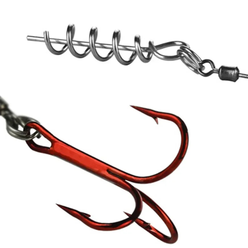 Treble Hooks with Twist Lock – 3PCS High-Strength Rigging Set