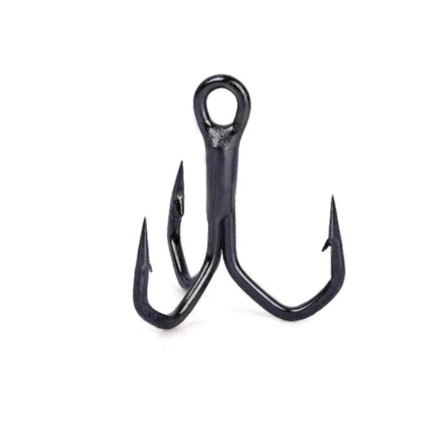 4X Strength Treble Fishing Hooks – 5PCS High Carbon Steel