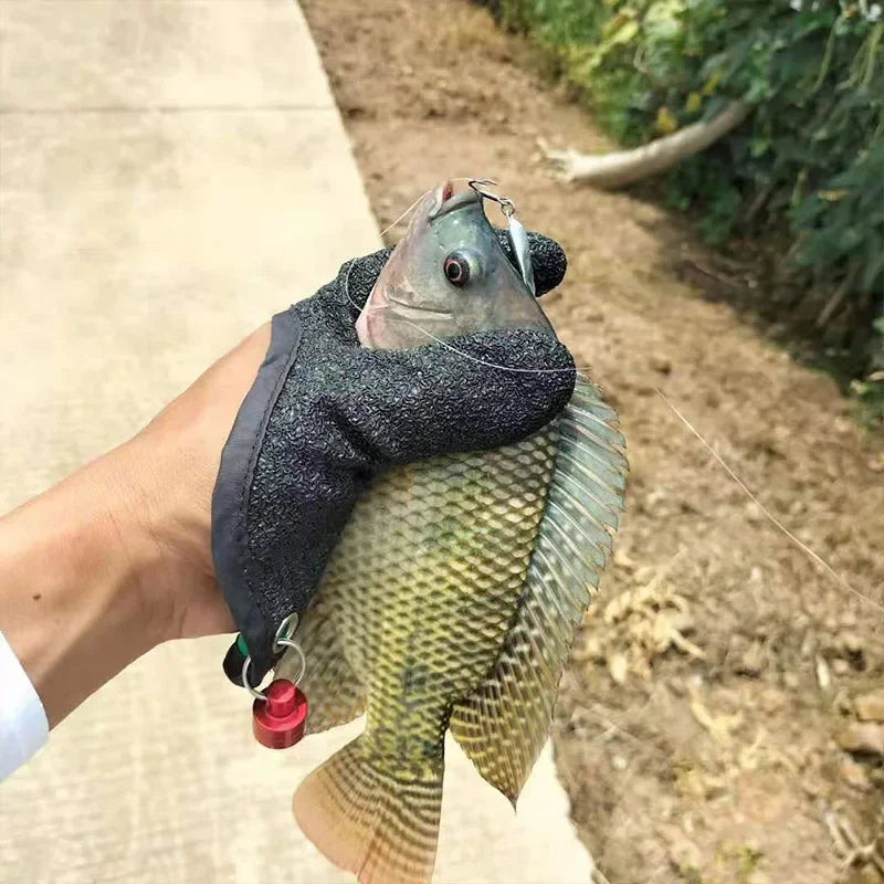 Non-Slip Latex Fishing Gloves – Full-Finger Hand Protection for Safe Fish Handling