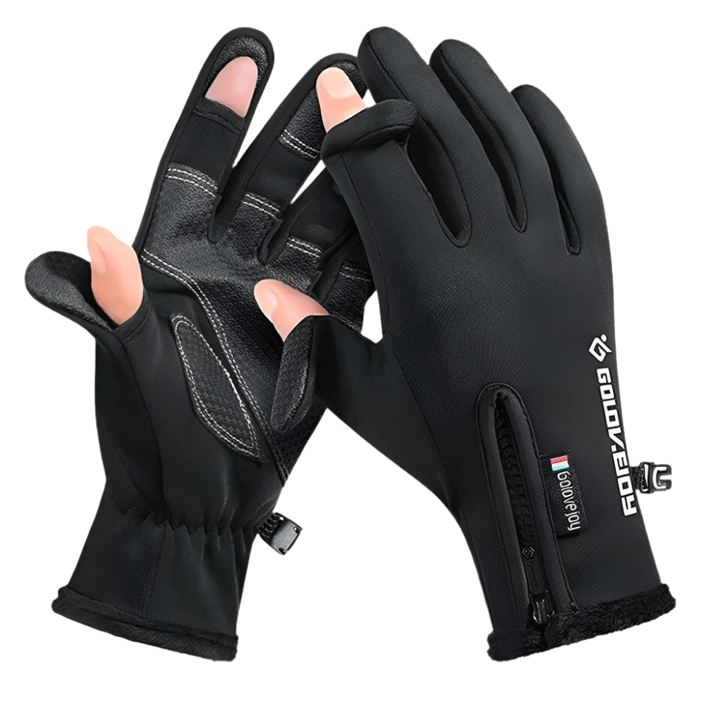 Waterproof Winter Fishing Gloves – 2-Finger Flip Design