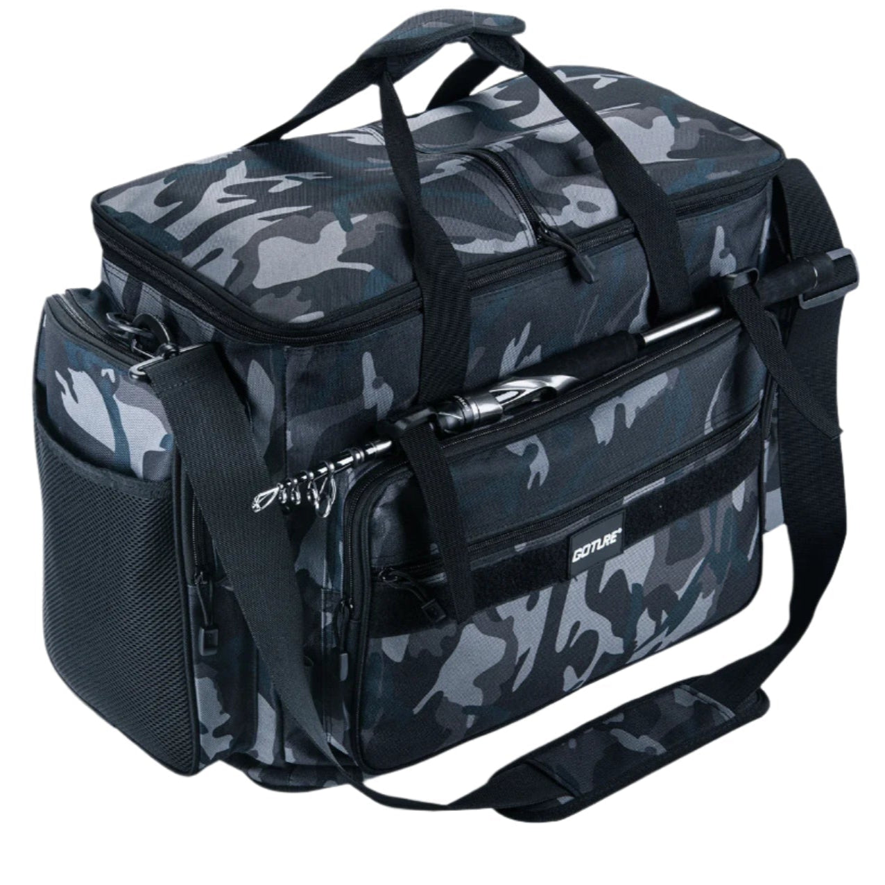 Waterproof Oxford Fishing Tackle Bag – 600D Heavy-Duty Storage Pack