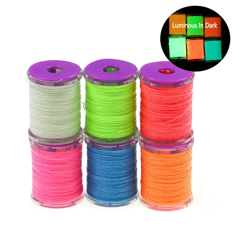 Luminous Fly Tying Tinsel – 45m Glow Fibre for Flies