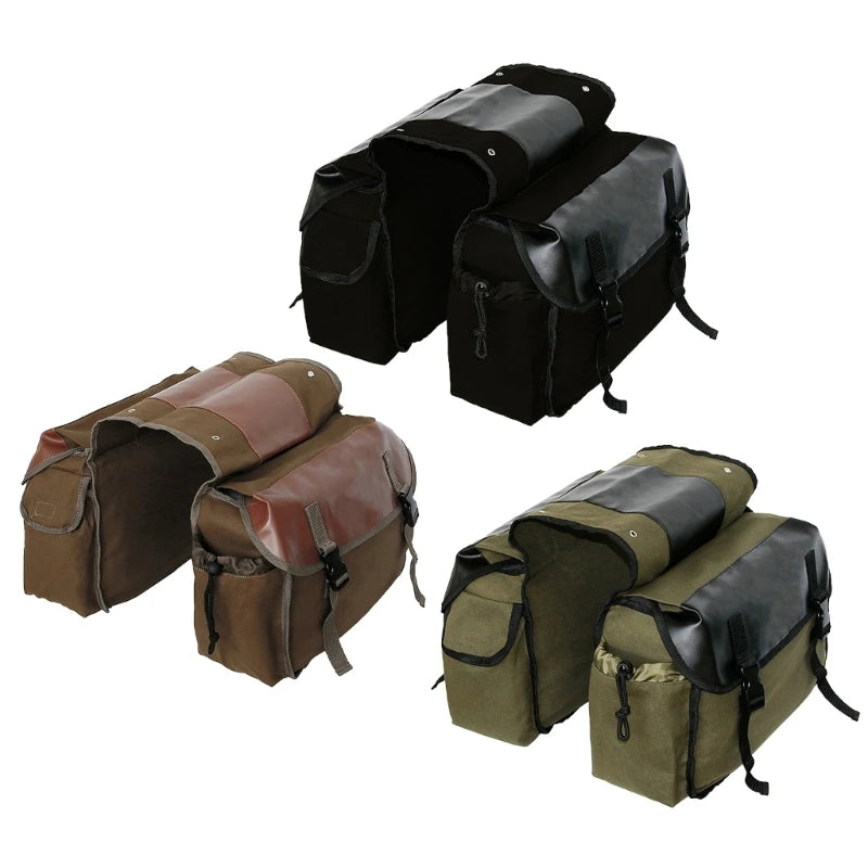 40L Waterproof Double Pannier Bike Bag for Rear Rack Storage