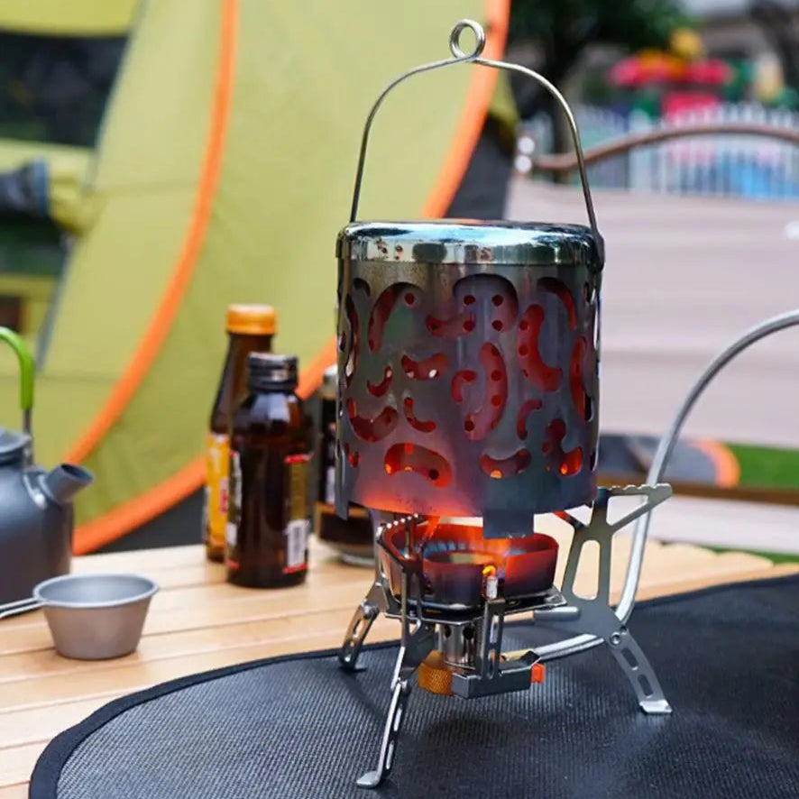 Mini Camping Stove Heater Cover – Portable Tent Warmer